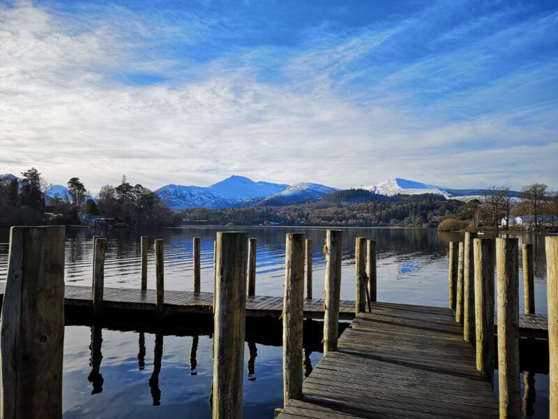 Derwentwater with view of Barrow Fell Grisedale and Causey Pike Goodwin House B&B, Keswick